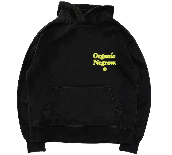 Organic Negrow Neon Black Hoodie