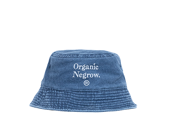 ORGANIC NEGROW WASHED BLUE BUCKET HAT